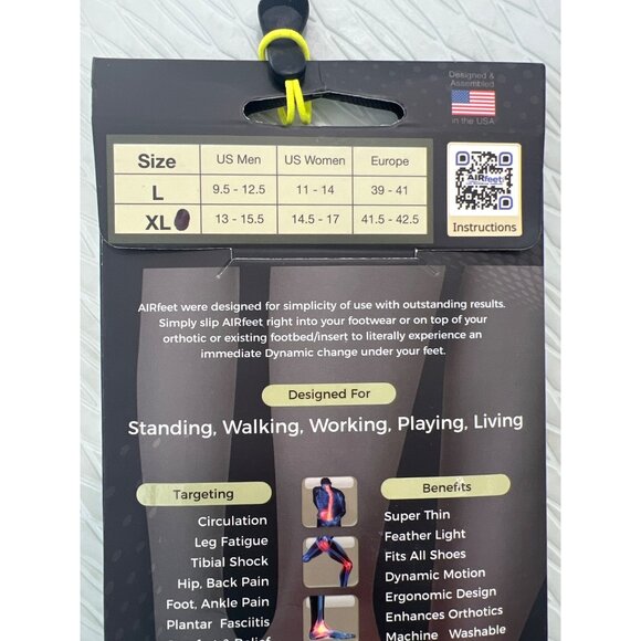 Airfeet Camo Outdoor O2 Insoles XL Dynamic Motion Comfort Standing Walking NEW - Picture 5 of 9